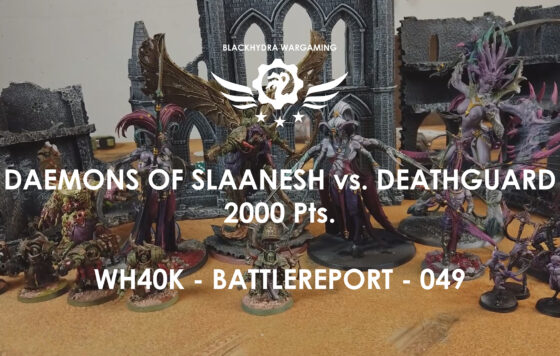 WH40K – Battlereport -049 Chaos Daemons (Slaanesh) vs. Deathguard [DE/GER]